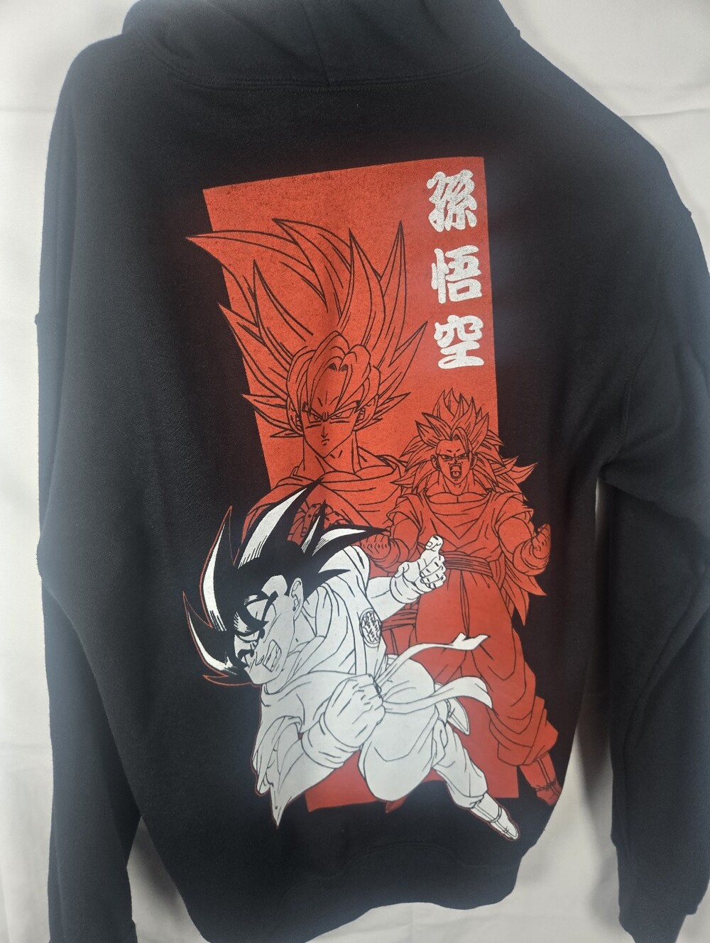 Dragon Ball Z Son Goku Graphic Hoodie Pullover Black Size Medium - Picture 3 of 7